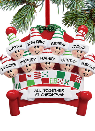Bed Family 9 Ornament  by RUDOLPH AND ME Ornament