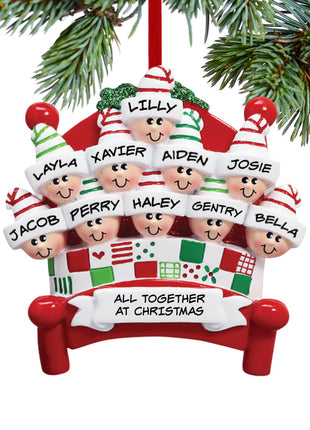Bed Family 10 Ornament  by RUDOLPH AND ME Ornament