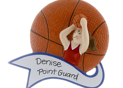 personalized personalized basketball female christmas ornament – Christmas ornament, holiday tree decoration or gift