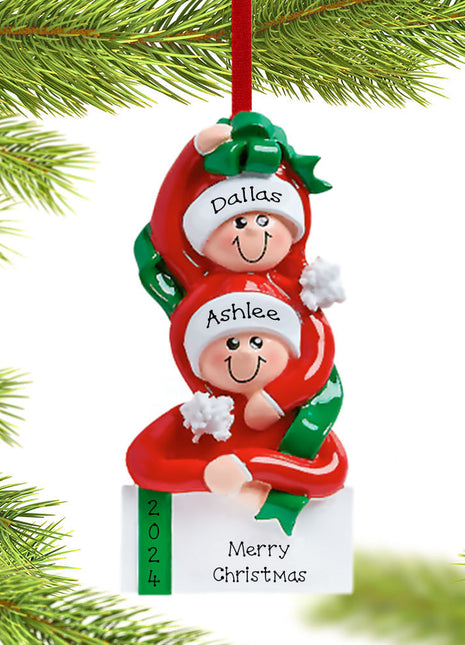 Present Couple Ornament  by RUDOLPH AND ME Ornament
