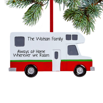 holiday personalized motor home christmas ornament – Christmas ornament, holiday tree decoration or gift