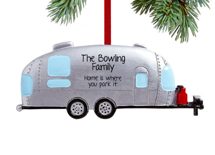 personalized personalized airstream trailer/camper christmas ornament – Christmas ornament, holiday tree decoration or gift