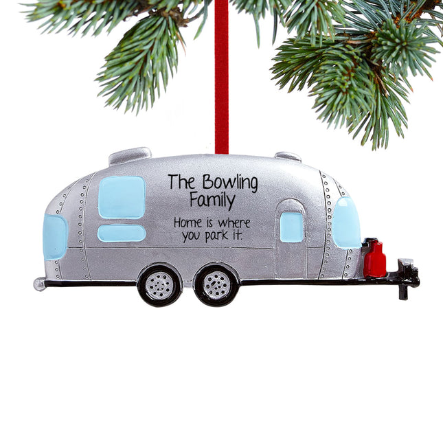 personalized personalized airstream trailer/camper christmas ornament – Christmas ornament, holiday tree decoration or gift