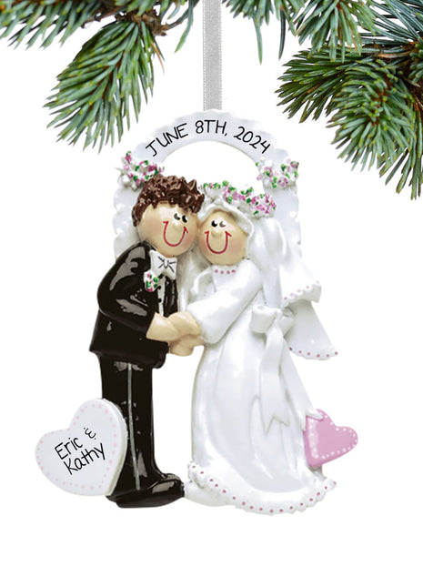 Arch Bride & Groom Ornament  by RUDOLPH AND ME Ornament