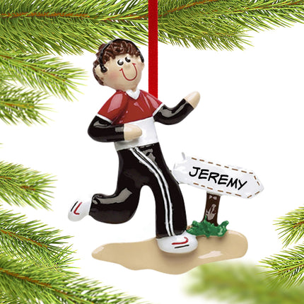 Jogger Boy or Girl Personalized Ornament