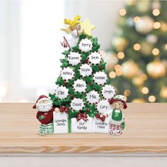 custom personalized peppermint tree up to 15 table decoration christmas ornament – Christmas ornament, holiday tree decoratio