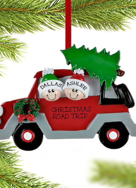 Car Family 2 Ornament  by RUDOLPH AND ME Ornament