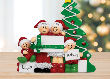 decorative personalized christmas morning 4 christmas ornament – Christmas ornament, holiday tree decoration or gift