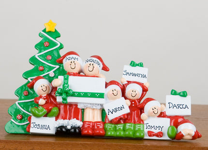 Christmas Morning 7 Christmas Table Top Personalized Ornament