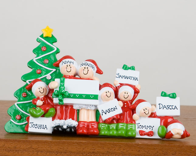 Christmas Morning 7 Christmas Table Top Personalized Ornament