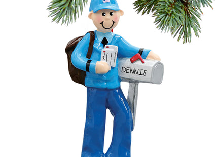keepsake personalized mailman christmas ornament – Christmas ornament, holiday tree decoration or gift