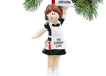 personalized personalized waitress christmas ornament – Christmas ornament, holiday tree decoration or gift
