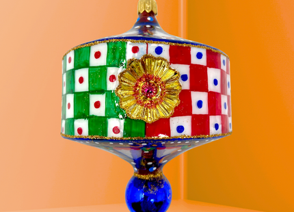 Raffinato Lantern Glass Christmas Ornament