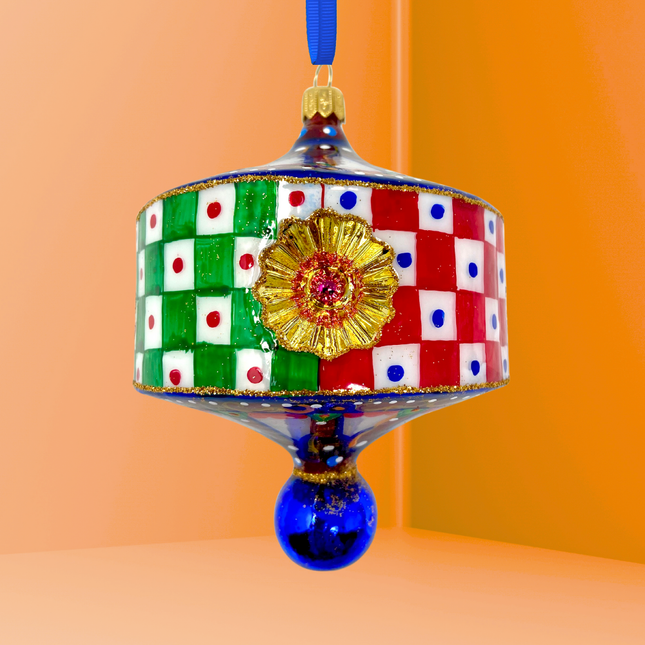 Raffinato Lantern Glass Christmas Ornament