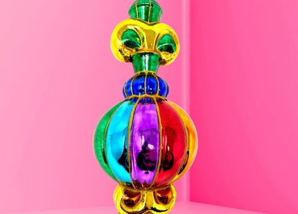 Rainbow Capulet Polish Glass Ornament