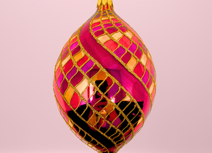 Red Hot Jackpot Spinner Glass Ornament