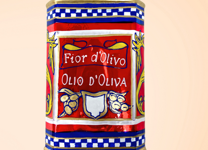 Fior D'Olivo Oil Can Polish Glass Ornament