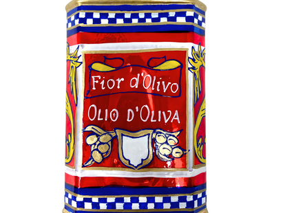Fior D'Olivo Oil Can Polish Glass Ornament