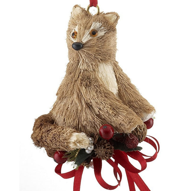 keepsake handmade woodland fox christmas ornament – Christmas ornament, holiday tree decoration or gift