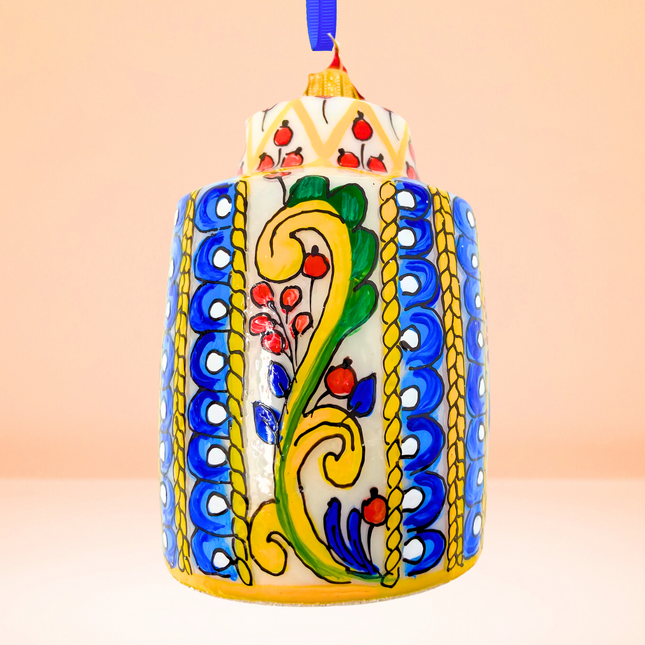 Romano Cookie Jar Polish Glass Ornament