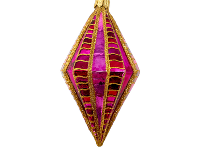 Rose Diamond Glass Ornament