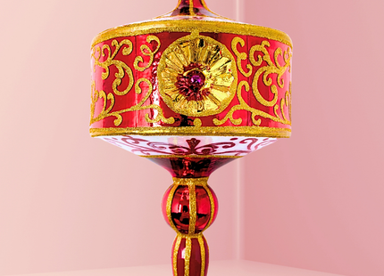 Rosso Reale Polish Glass Ornament