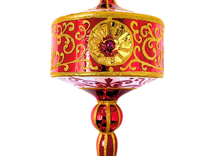 Rosso Reale Polish Glass Ornament