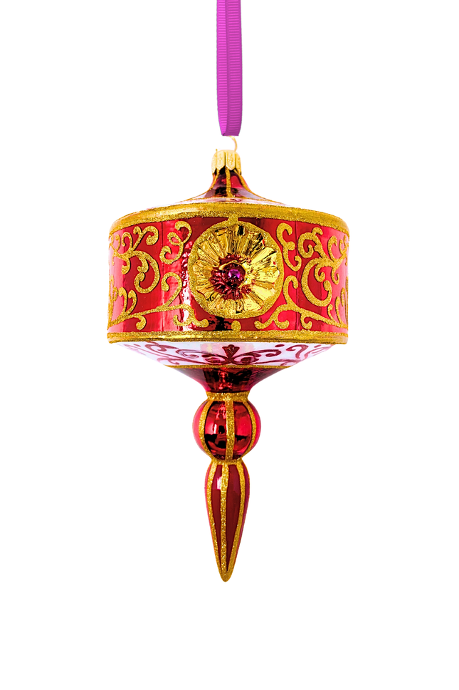Rosso Reale Polish Glass Ornament