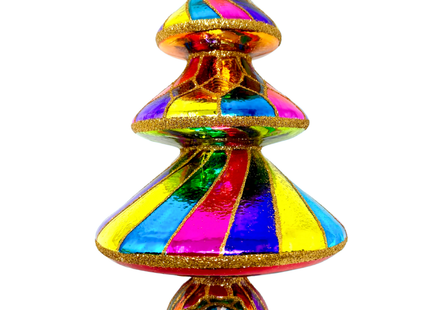 Roulette Tree Reflector Glass Ornament