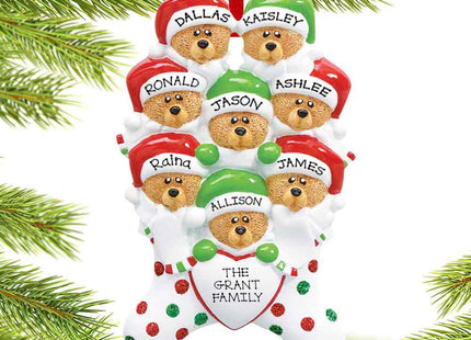 keepsake personalized stocking bears 8 christmas ornament – Christmas ornament, holiday tree decoration or gift