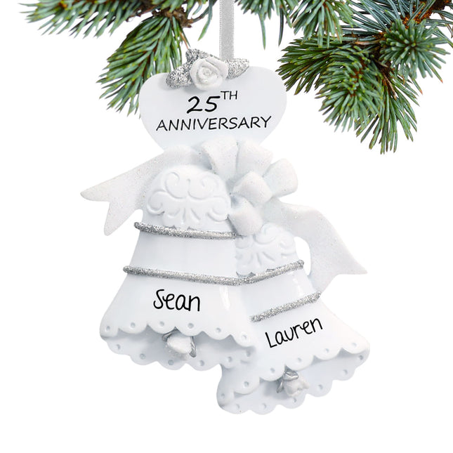 25th Anniversary Bells Ornament