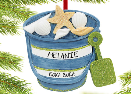 personalized personalized sand pail christmas ornament – Christmas ornament, holiday tree decoration or gift
