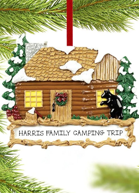 Log Cabin Ornament  by RUDOLPH AND ME Ornament
