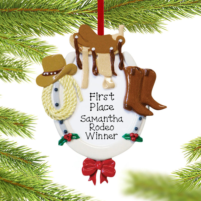 Western Horse Rider Ornament