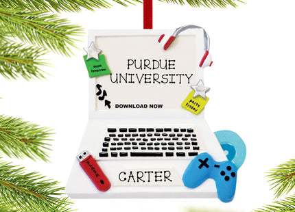 holiday personalized teenage computer christmas ornament – Christmas ornament, holiday tree decoration or gift