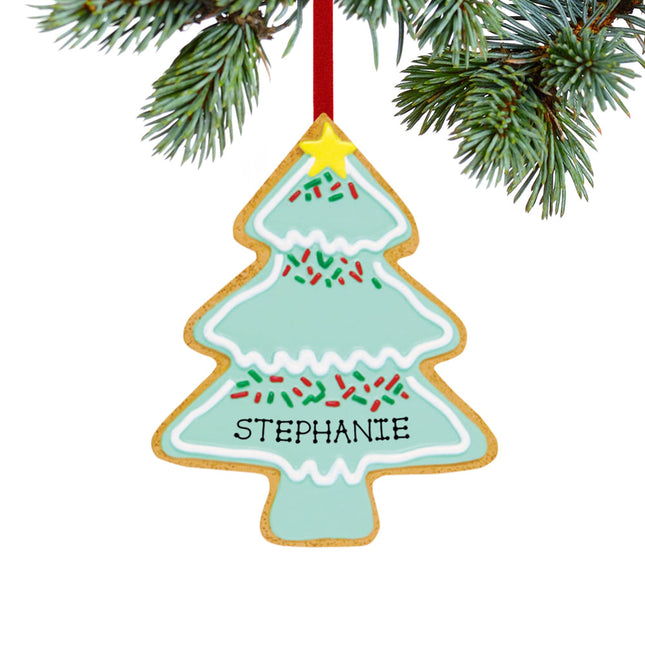 decorative personalized christmas tree cookie christmas ornament – Christmas ornament, holiday tree decoration or gift