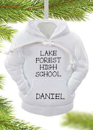 White Hoodie Ornament  by RUDOLPH AND ME Ornament
