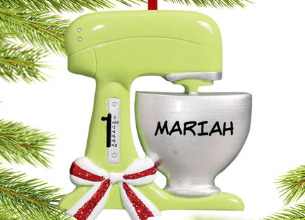 custom personalized kitchen standing mixer christmas ornament – Christmas ornament, holiday tree decoration or gift