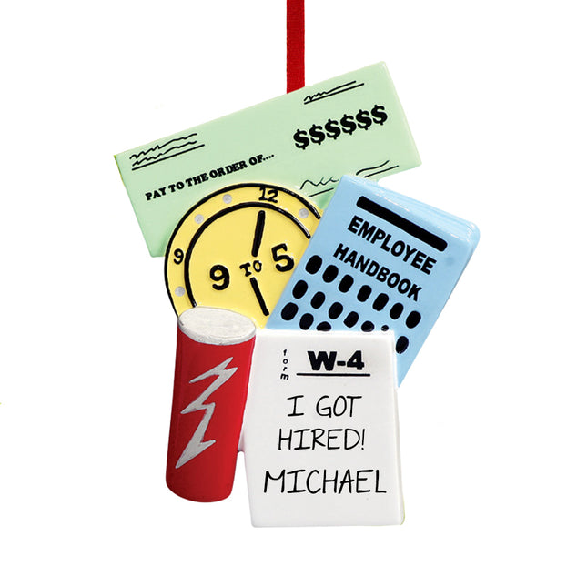 New Job Personalized Ornament