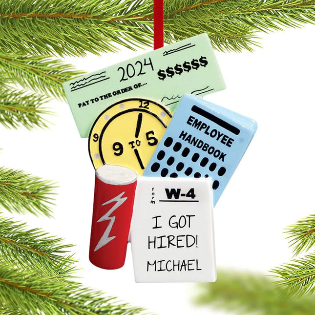 New Job Personalized Ornament