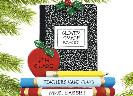 custom personalized teachers have class christmas ornament – Christmas ornament, holiday tree decoration or gift