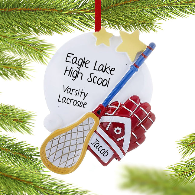 personalized personalized lacrosse christmas ornament – Christmas ornament, holiday tree decoration or gift