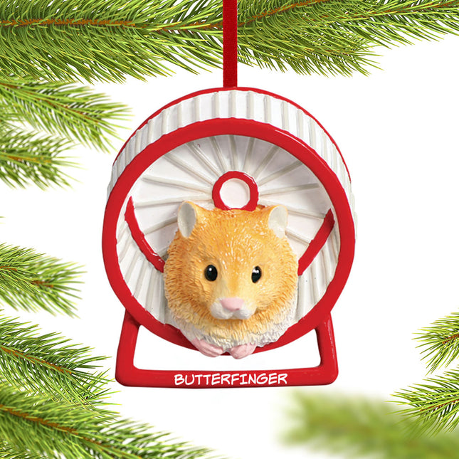 personalized personalized hamster christmas ornament – Christmas ornament, holiday tree decoration or gift