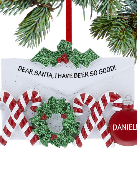 Hugs and Kisses Letter Ornament  by RUDOLPH AND ME Ornament