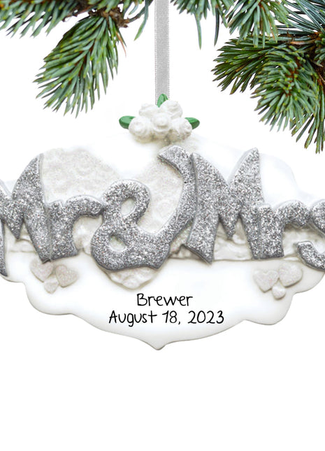 Mr. & Mrs. Ornament  by RUDOLPH AND ME Ornament
