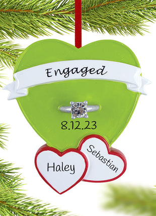 Engagement Ring in Heart Ornament  by RUDOLPH AND ME Ornament