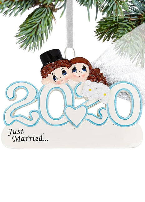 Dated Wedding Ornament  by RUDOLPH AND ME Ornament
