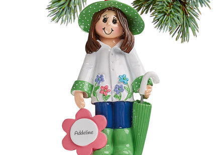 personalized personalized loves gardening christmas ornament – Christmas ornament, holiday tree decoration or gift