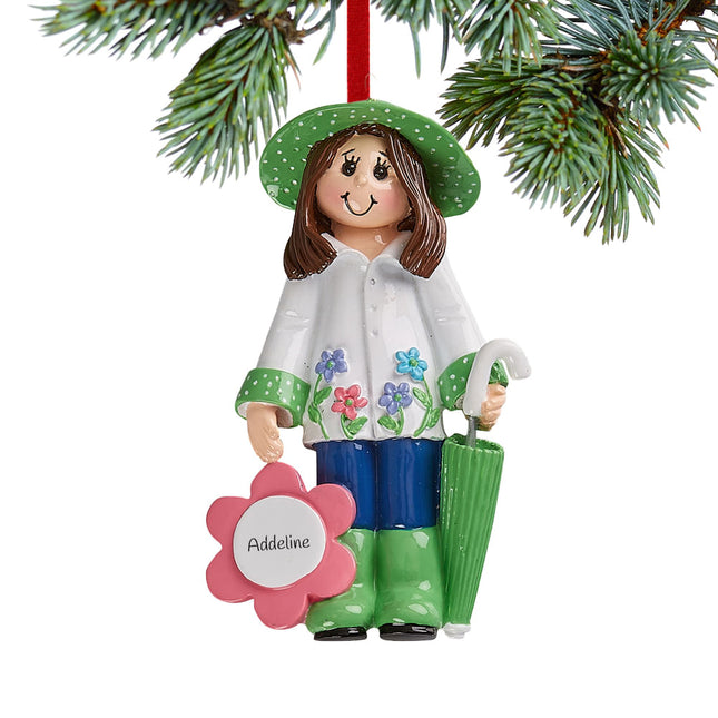 personalized personalized loves gardening christmas ornament – Christmas ornament, holiday tree decoration or gift