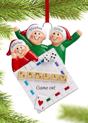 Game Night of 3 Ornament  by RUDOLPH AND ME Ornament